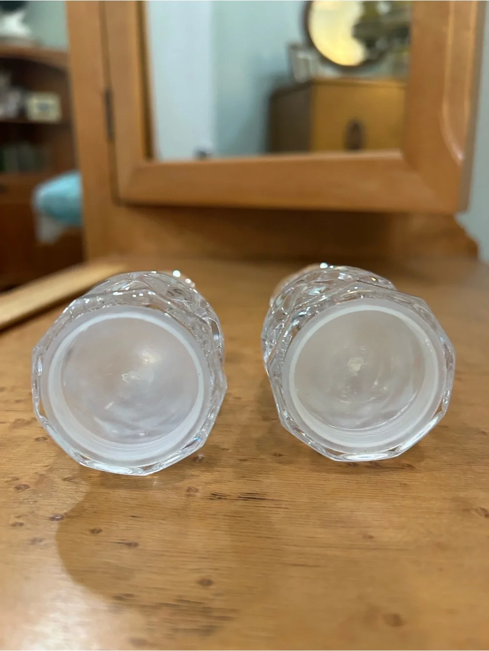 Vintage Noritake Crystal Salt and Pepper Shakers, Hampton Hill design - Set of 2